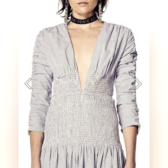 Atoir Vishy Mon Ami Checked Long Sleeve Bodysuit 582